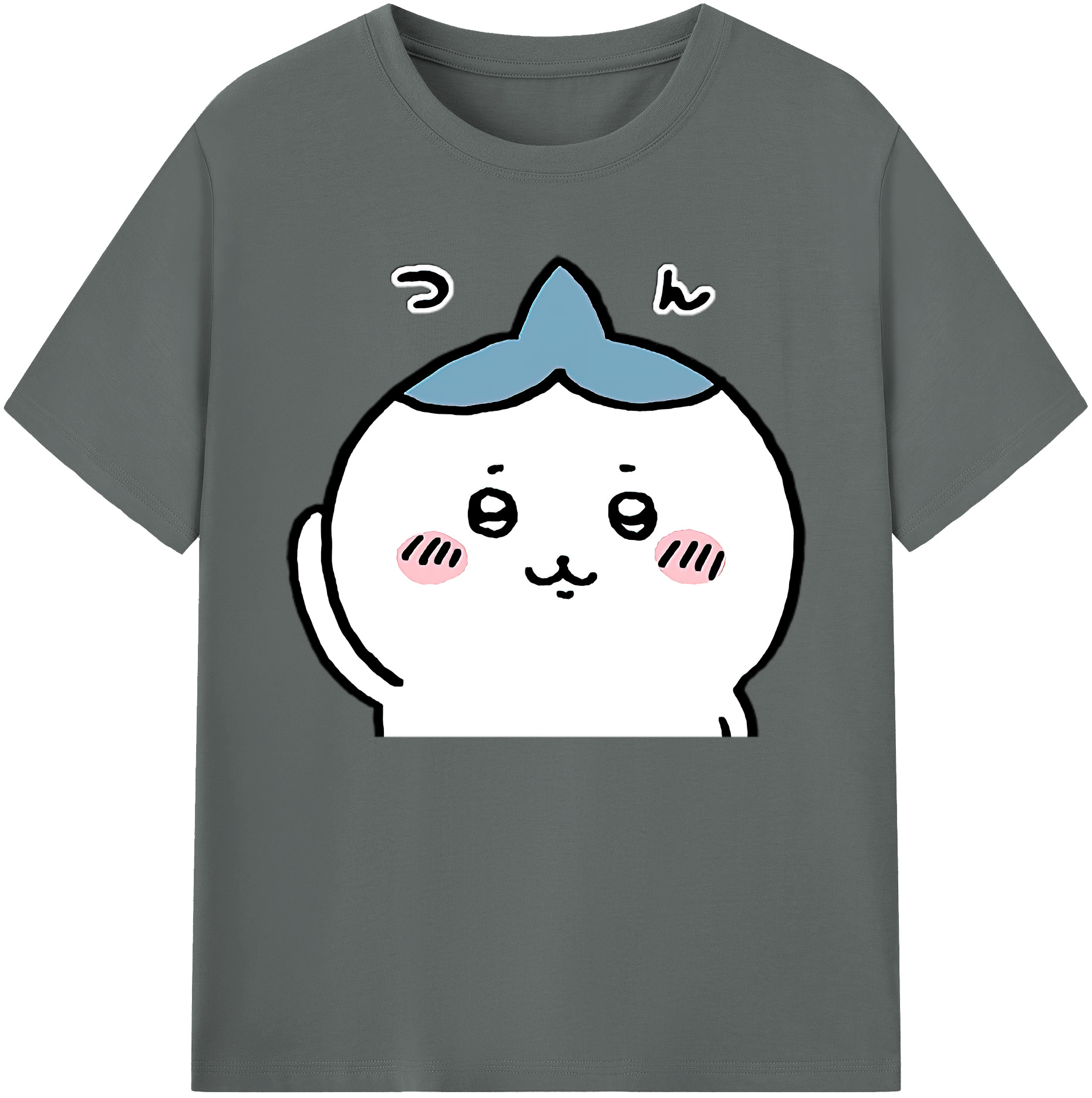 （画像用） ちいかわ ハチワレ Chii-kawa hachiware 綿100％ メンズ半袖Tシャツ｜肌触りやわらか＆通気性